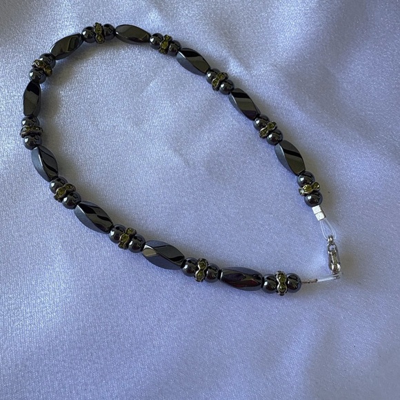 Bracelets 3 Fashion Jewelry Pearl Charcoal Beaded Magnetic Therapy Hematite - Picture 4 of 7